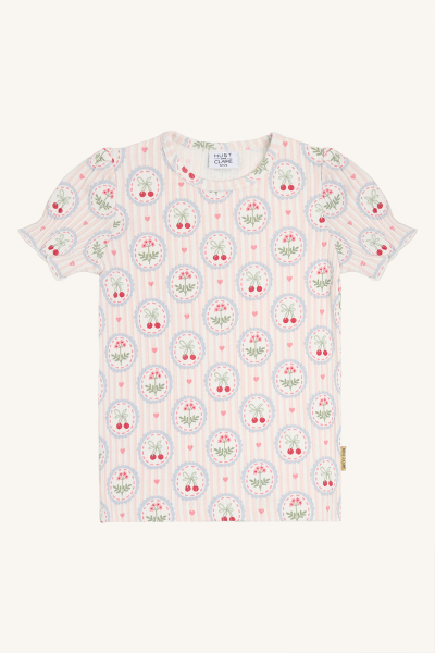 Hust&Claire - HCAlma Frame T-Shirt Kirschen